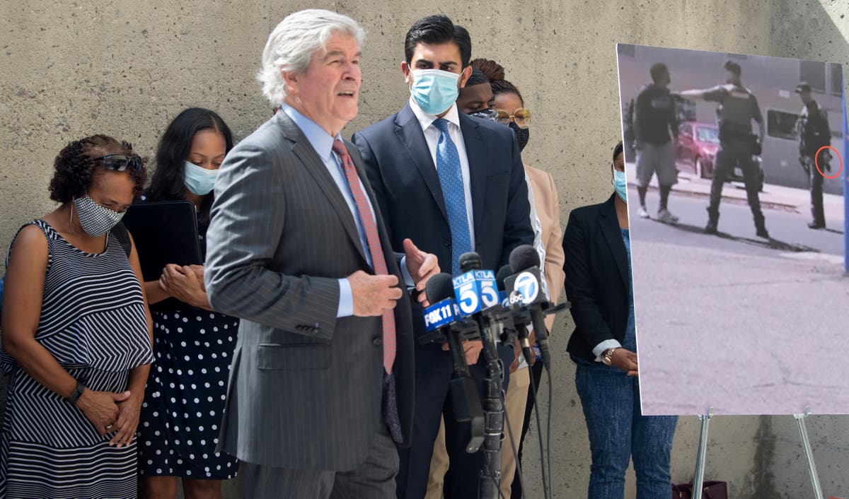 California deputies who shot man debated whether to stop him California deputies who shot man debated whether to stop him