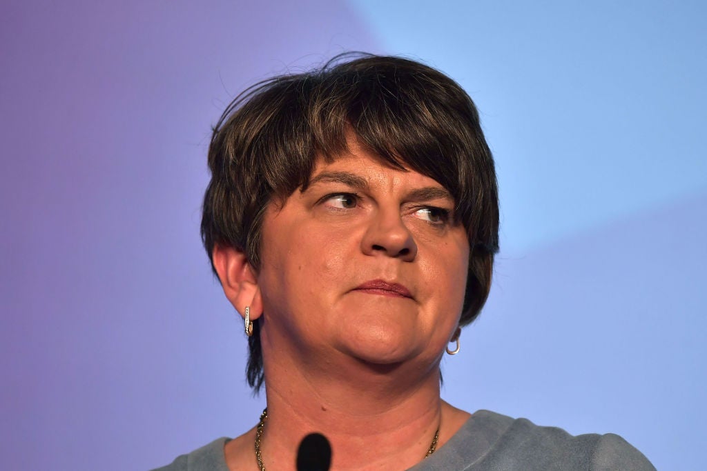 Arlene Foster issued a direct plea Sir Nick Clegg, the former deputy PM who now works as Facebook’s vice president of global affairs