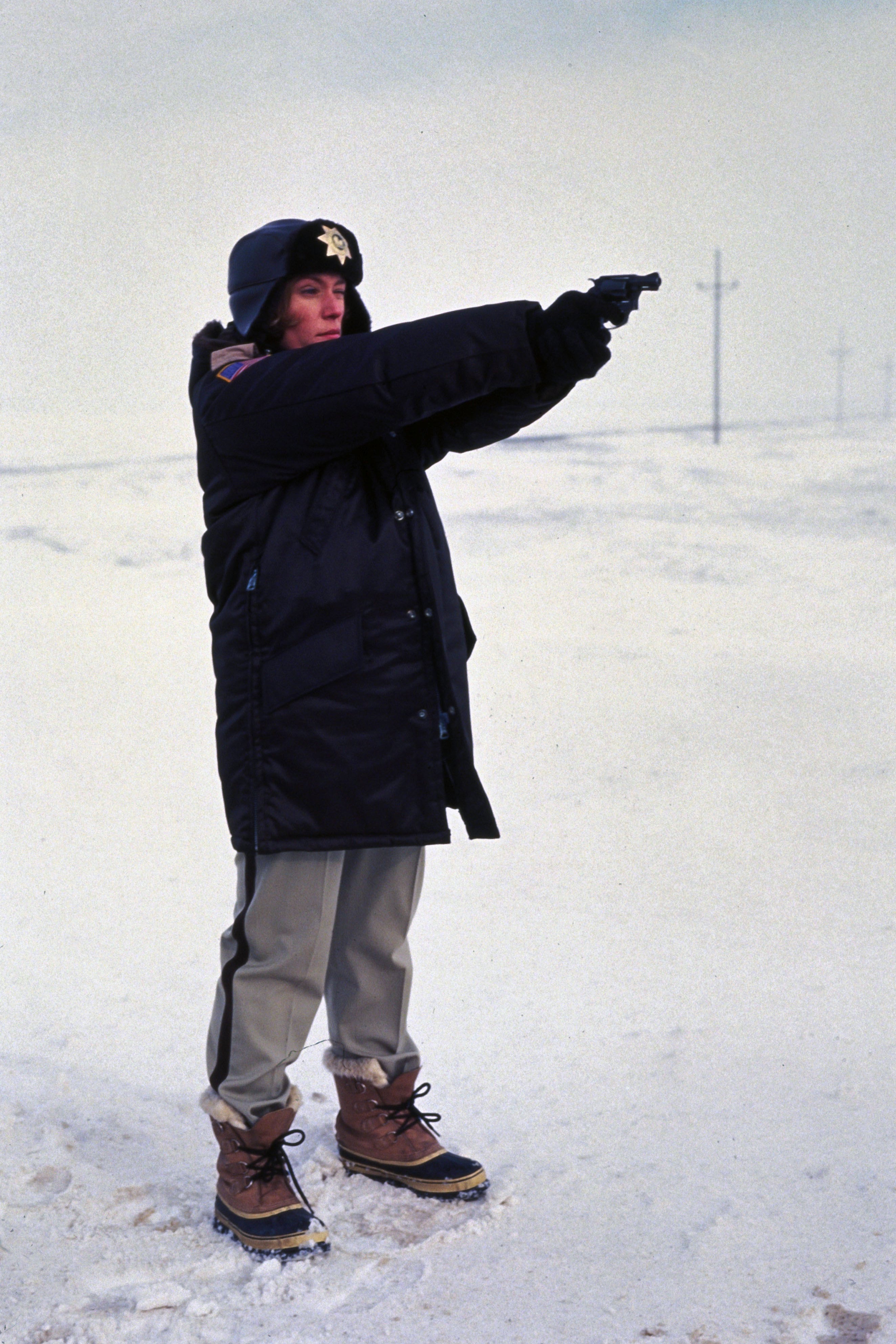 The hero in ‘Fargo’ is policewoman Marge Gunderson (Frances McDormand)