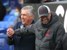 It could be ‘right time’ for Everton to play Liverpool, Carlo Ancelotti claims
