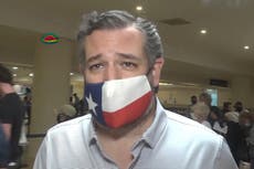 Ted Cruz under fire after Texas winter storm ‘photo op’ shows him handing out water to residents