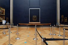 Powdering sleeping beauty's nose: Virus eases Louvre works