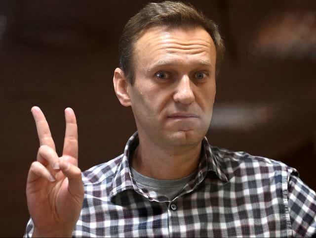 <p>Navalny se ha enfrentado a múltiples desafíos legales desde que fue arrestado en su regreso de enero a Rusi</p>