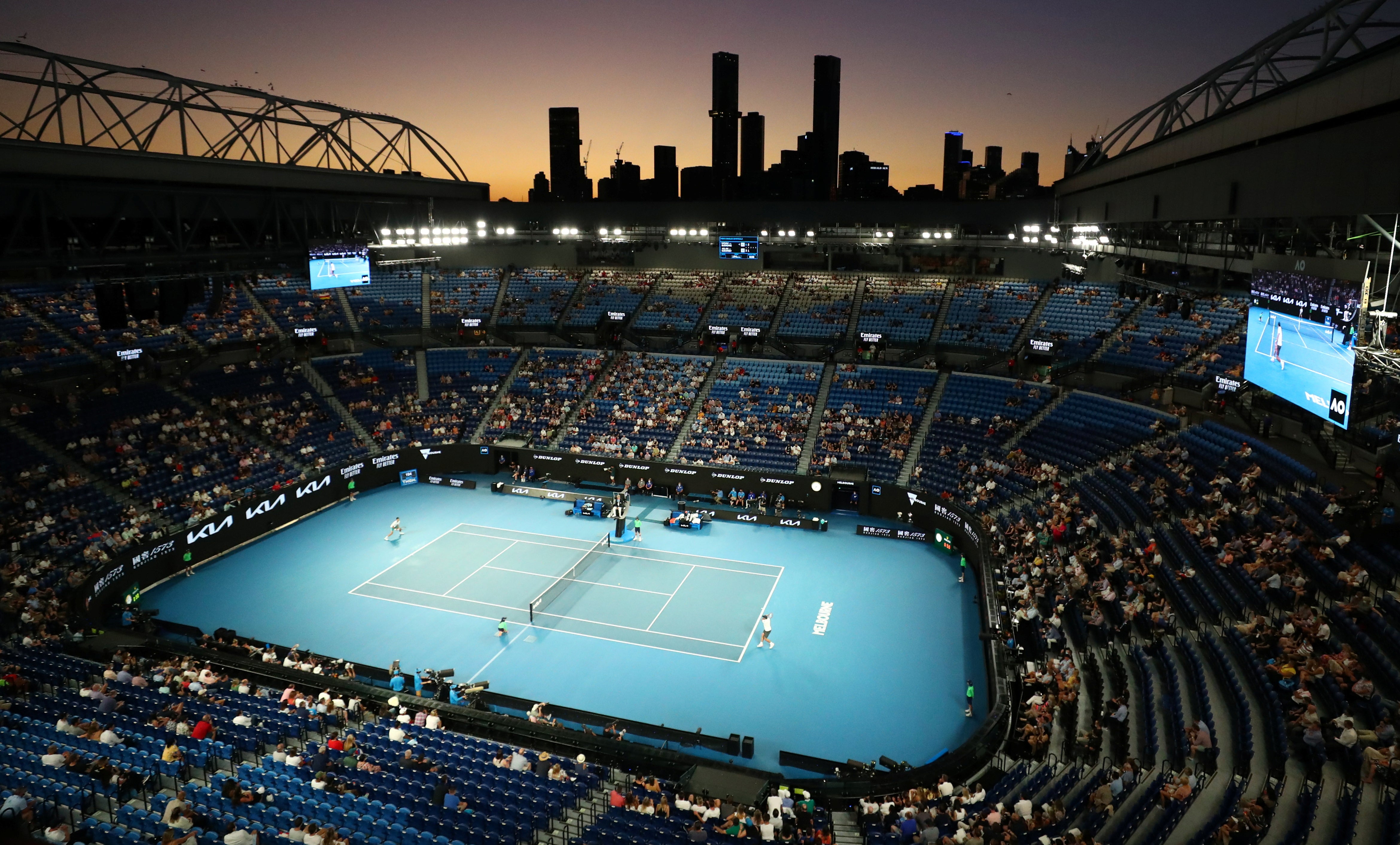 A vewi of Rod Laver Arena at Melbourne Park