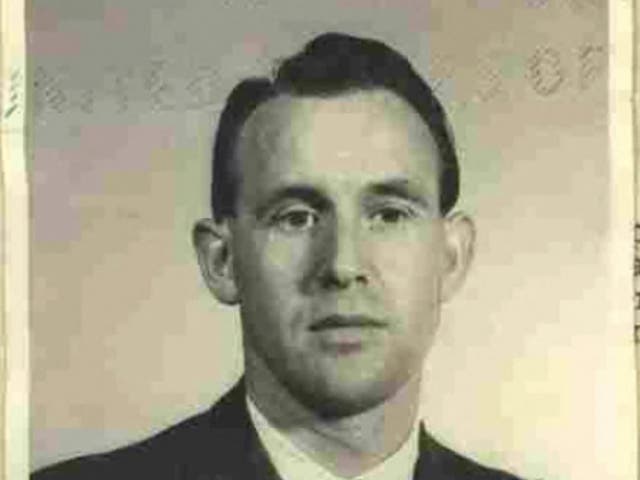 <p>A photograph of Friedrich Karl Berge in 1959, the year he moved to the US</p>