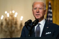 Trump and Biden news - live: President pushes to meet vaccine target after Texas storm delay 