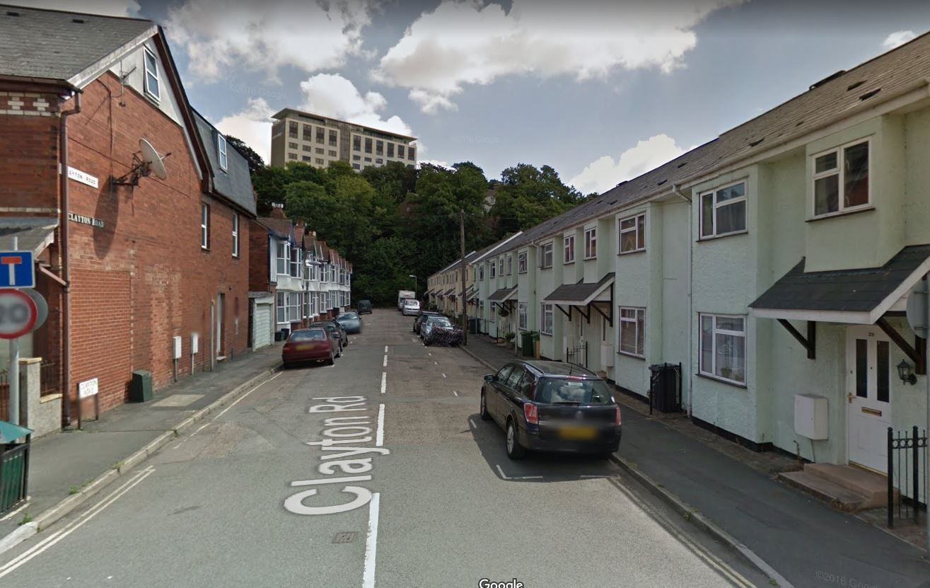 Google street view of Clayton Road, Exeter where Sunday’s deadly fire happened