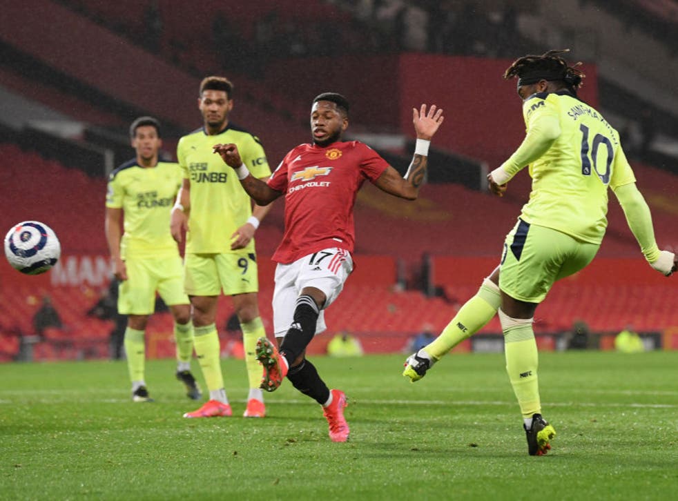 Image result for saint maximin goal v man utd