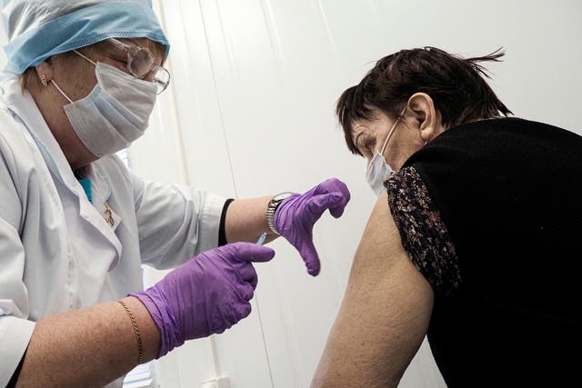 Virus Outbreak Russia Village Vaccinations