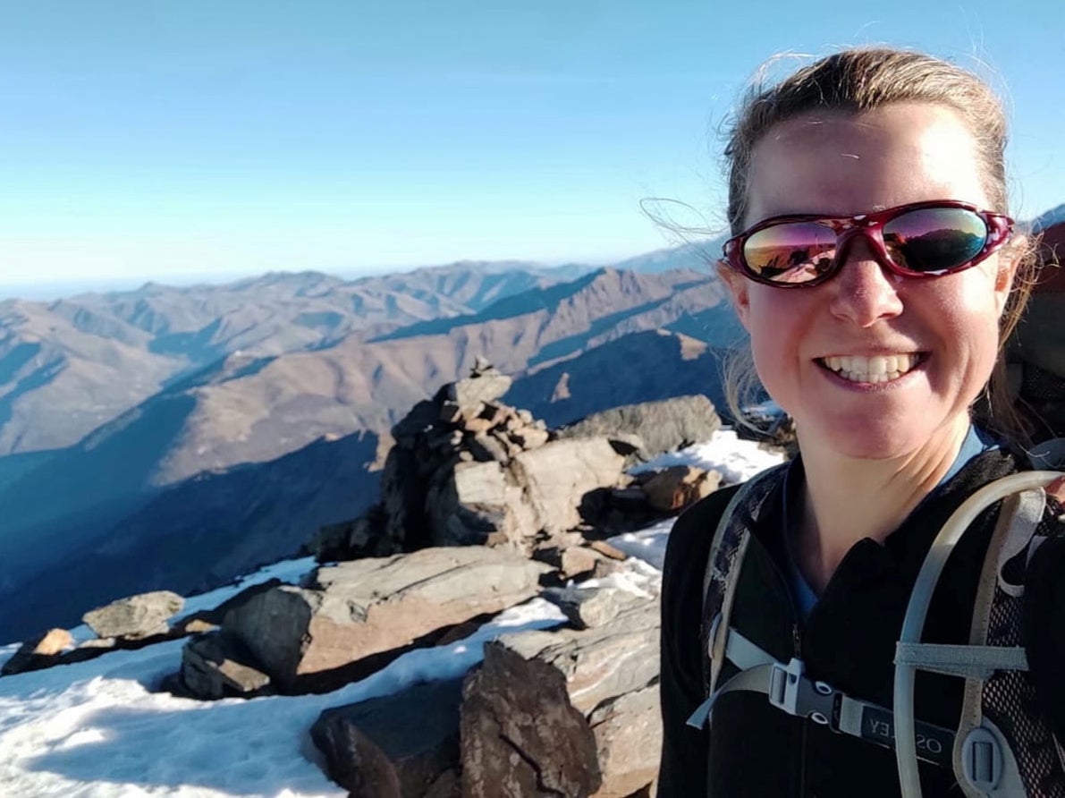 Esther Dingley takes a selfie in Pico Tuca Salbaguardia, before being reported as missing