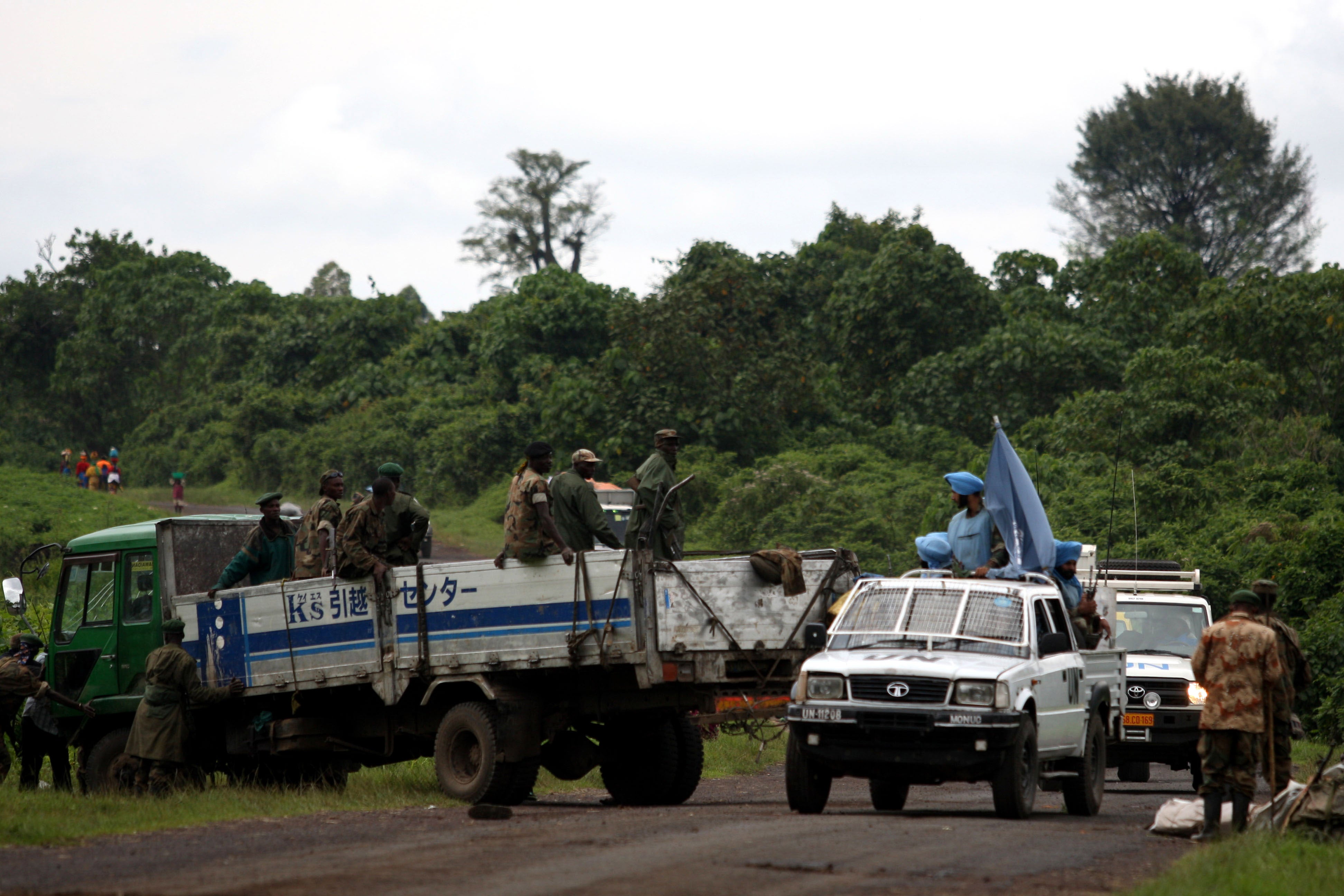 File photo of a United Nations convoy north of the provincial capital of Goma
