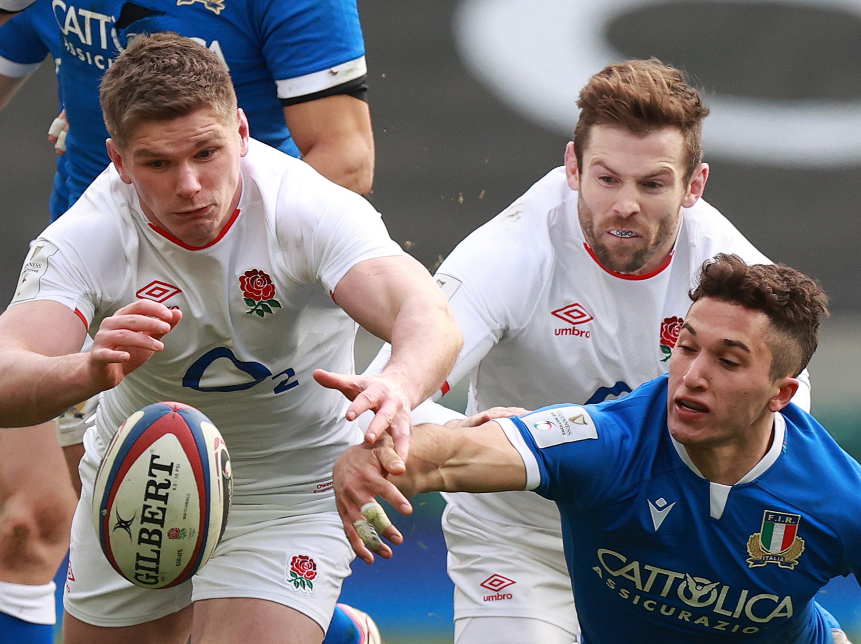 Owen Farrell (left) and Elliot Daly in action together for England