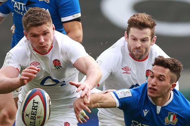 Owen Farrell (left) and Elliot Daly in action together for England 