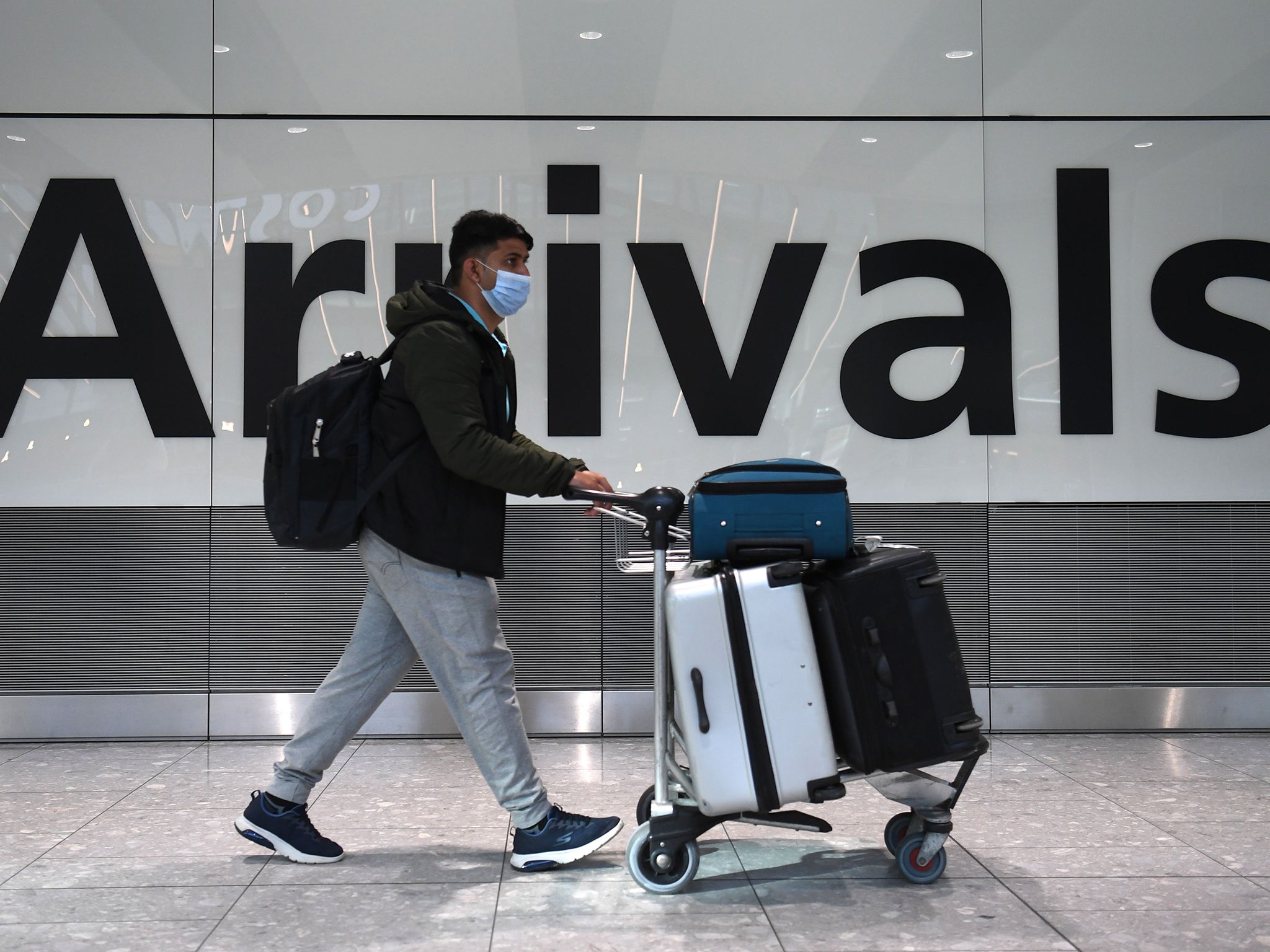 UK Arrivals from ‘red list’ countries are required to quarantine in a hotel for 10 days