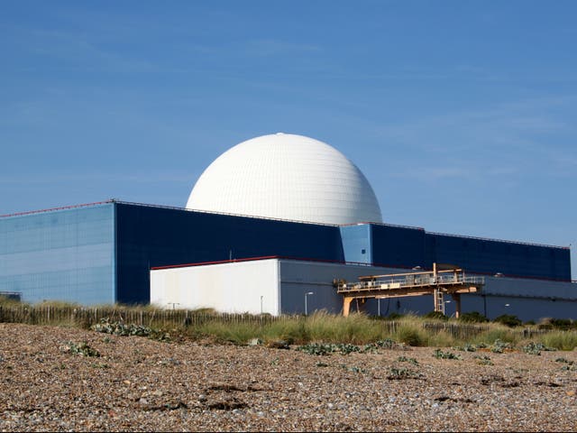 The existing nuclear power station at Sizewell in Suffolk