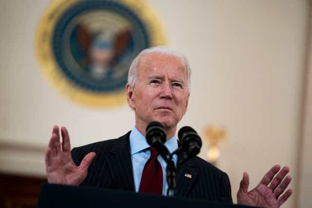 President Joe Biden delivers remarks on the lives lost to COVID-19