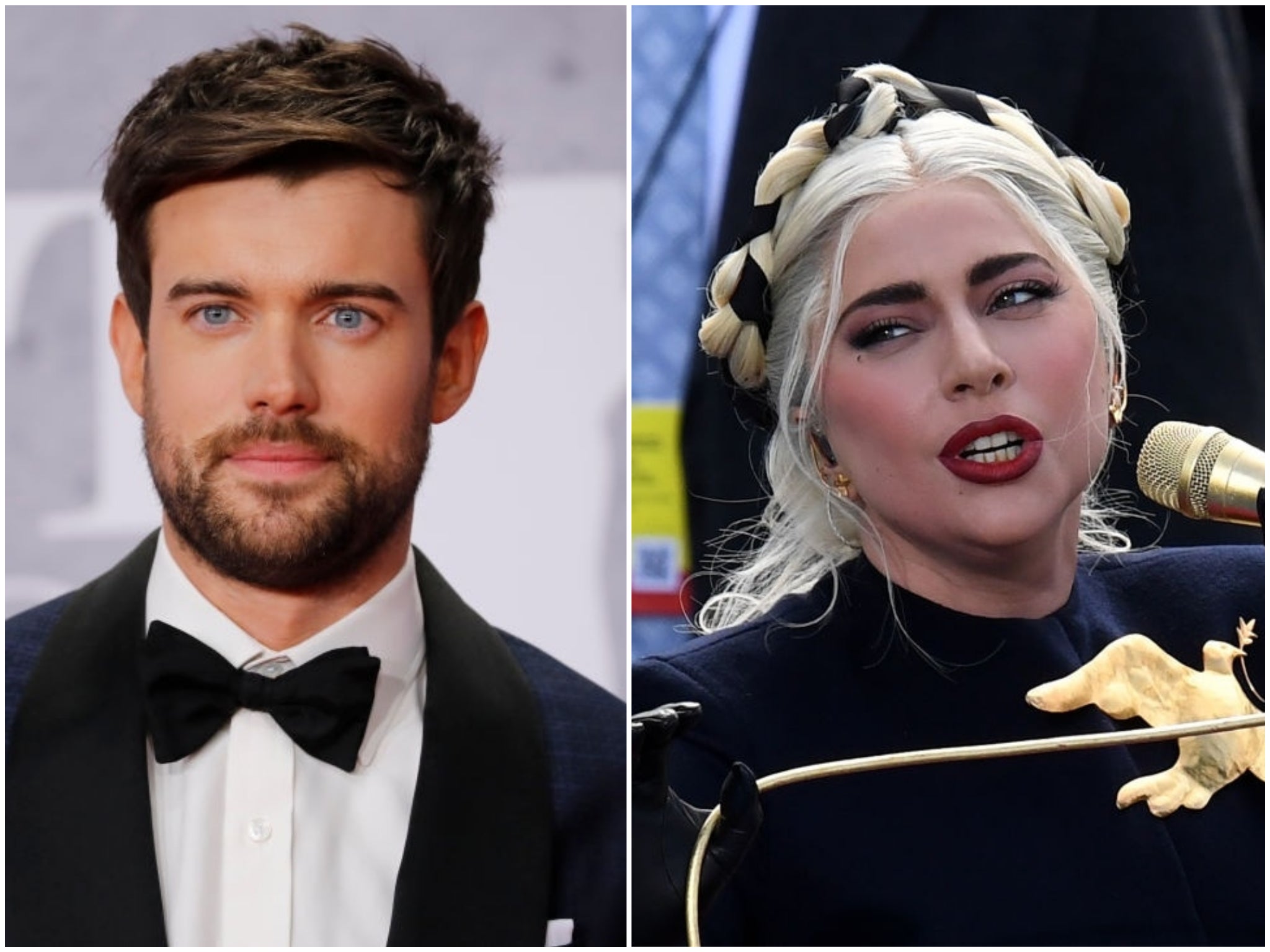 Jack Whitehall at the 2019 Brits, and Lady Gaga at Joe Biden’s inauguration in January