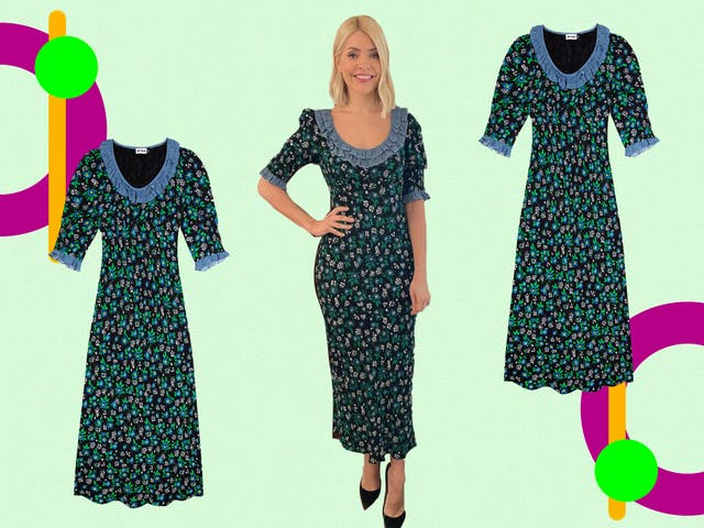 <p>Holly Willoughby has turned to one of her favourite mid-priced brands for today’s outfit</p>