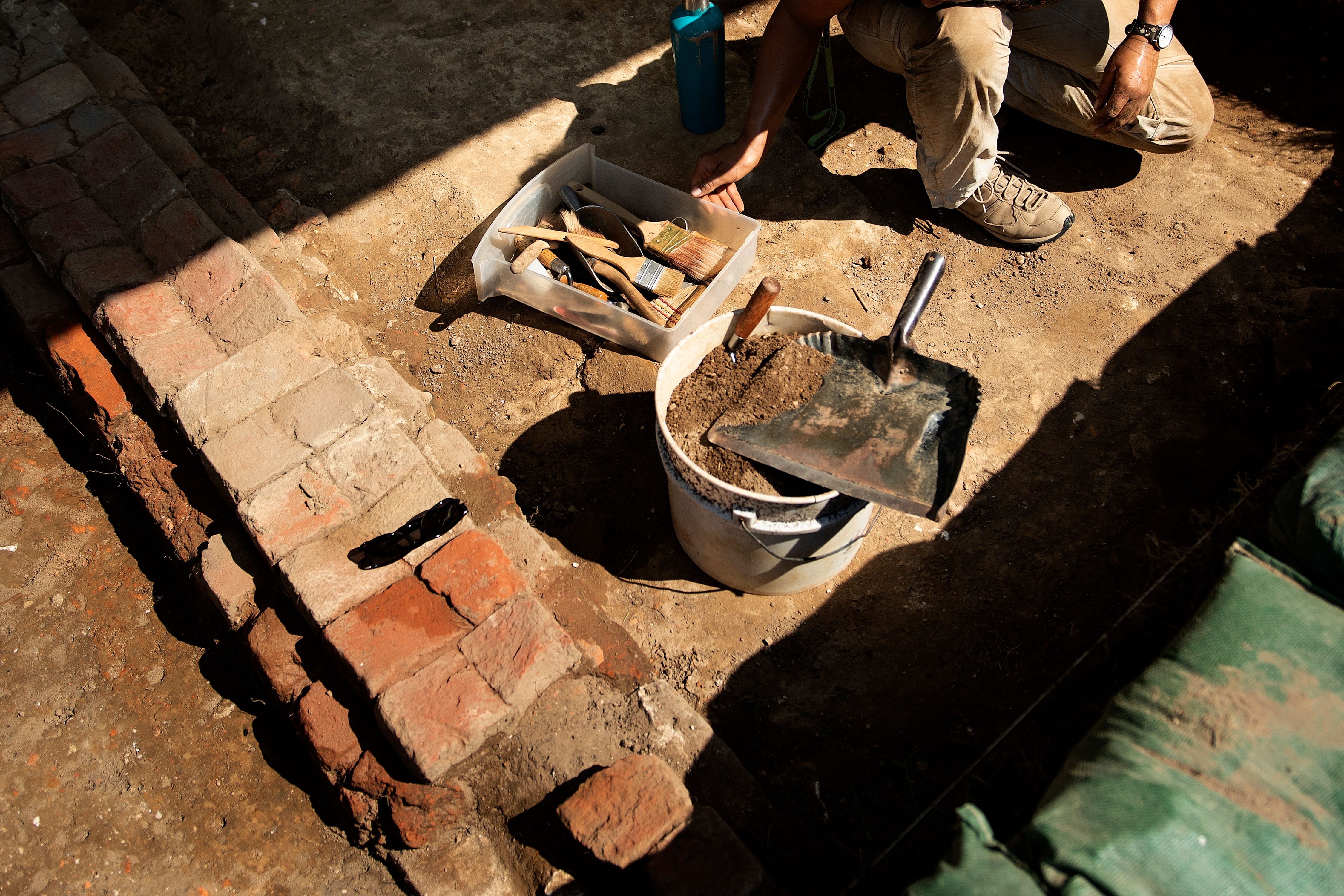 The dig is taking place in Colonial Williamsburg, which was the capital of Virginia from 1699 to 1780