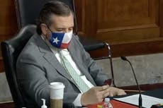 ‘Zero respect’: Ted Cruz pictured scrolling through phone during harrowing opening testimony into Capitol riot