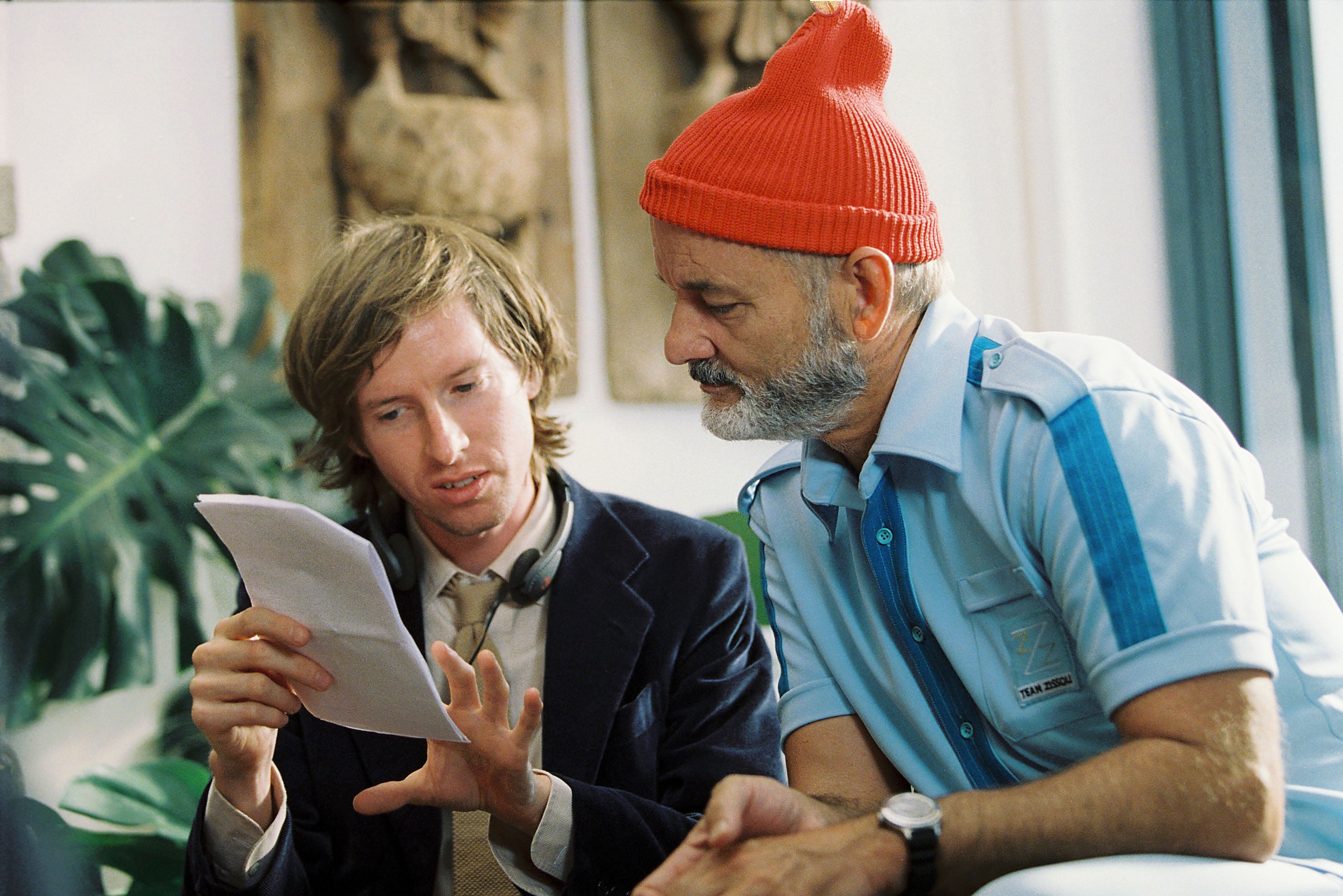Wes Anderson directs Bill Murray in 2004’s ‘The Life Aquatic with Steve Zissou’