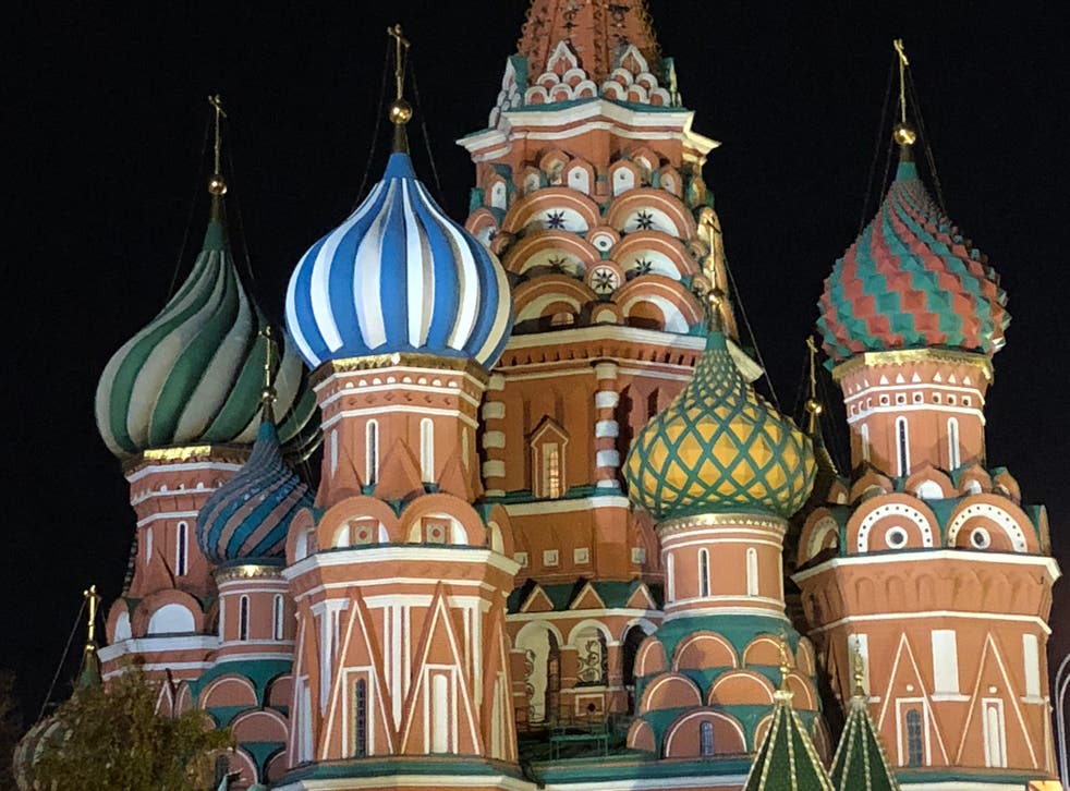<p>Star turn: St Basil’s Cathedral in central Moscow</p>