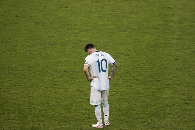 <p>El delantero argentino Lionel Messi durante la semifinal de la Copa América contra Brasil, el martes 2 de julio de 2019, en Belo Horizonte, Brasil. </p>