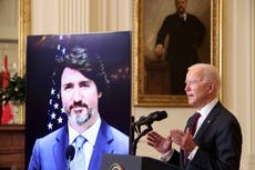 Biden news - live: AOC blasts president’s migrant camp as Romney predicts Trump 2024 nomination ‘landslide’