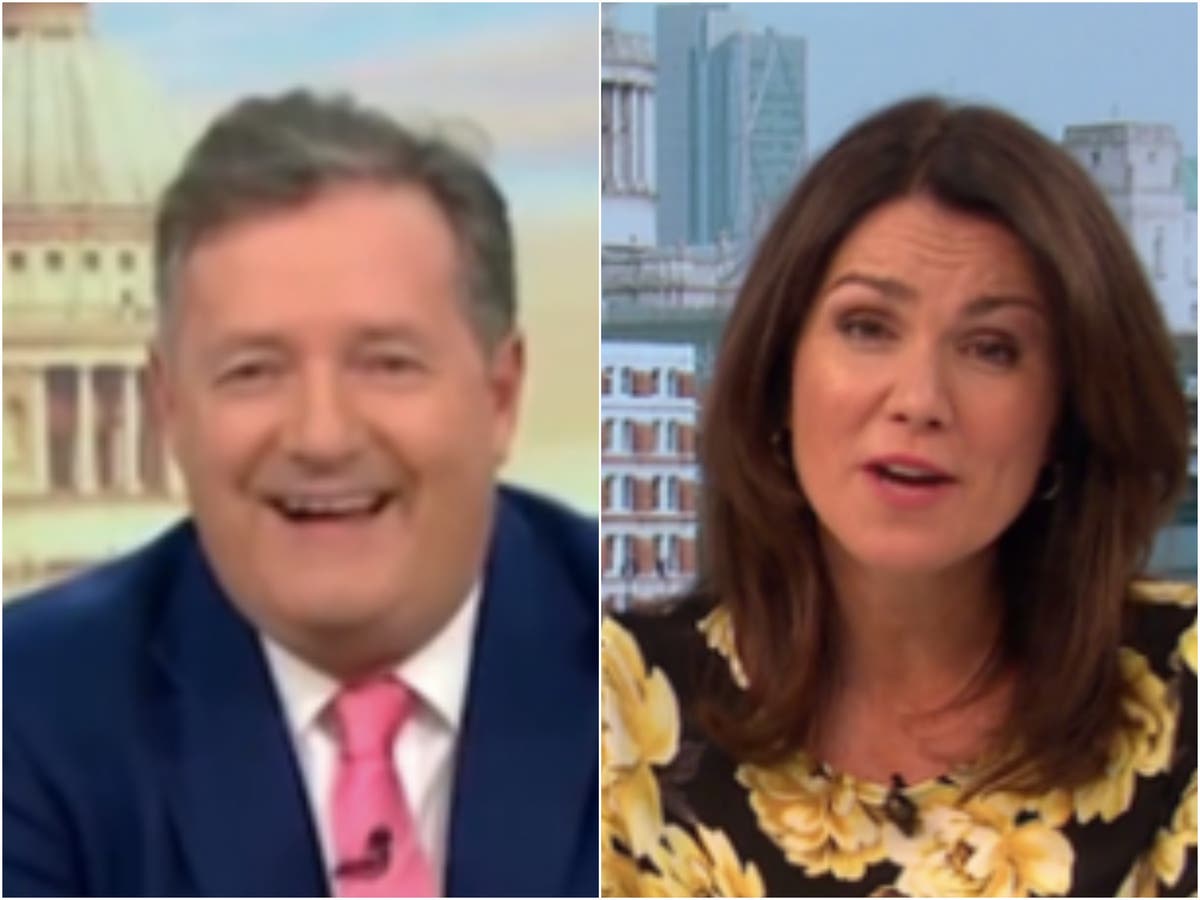 Piers Morgan shocks Susanna Reid after calling himself &lsquo;b***end&rsquo; on Good Morning Britain