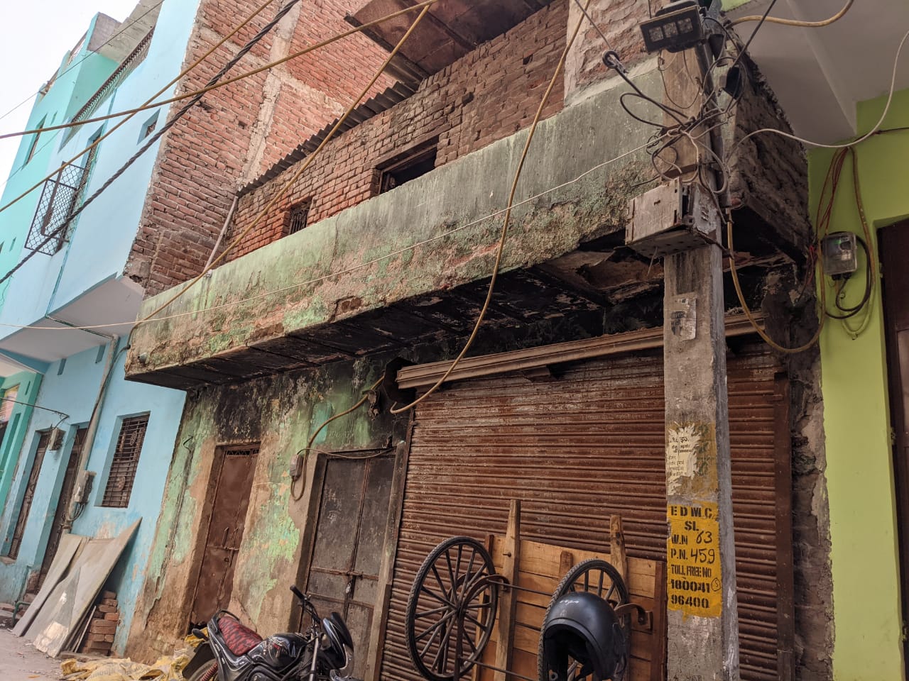 A house burnt down in north-east Delhi’s Khajoori Khas during the riots last year which is yet to be rebuilt