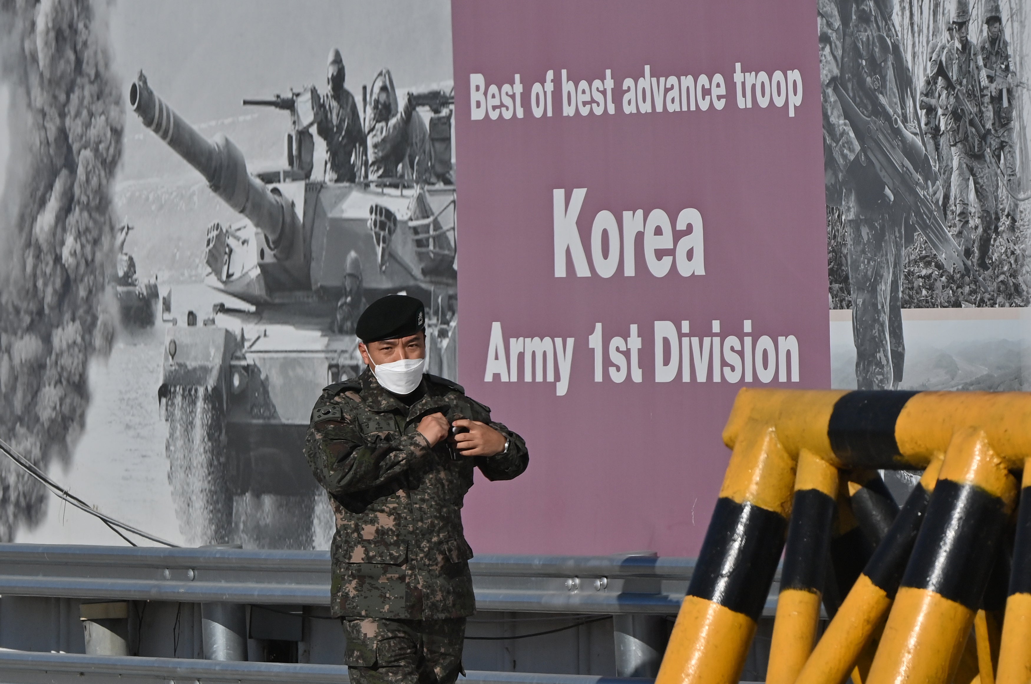 The demilitarised zone (DMZ) between North Korea and South Korea is one of the most heavily guarded areas in the world