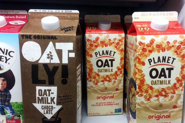 Oat milk cartons for sale in the US