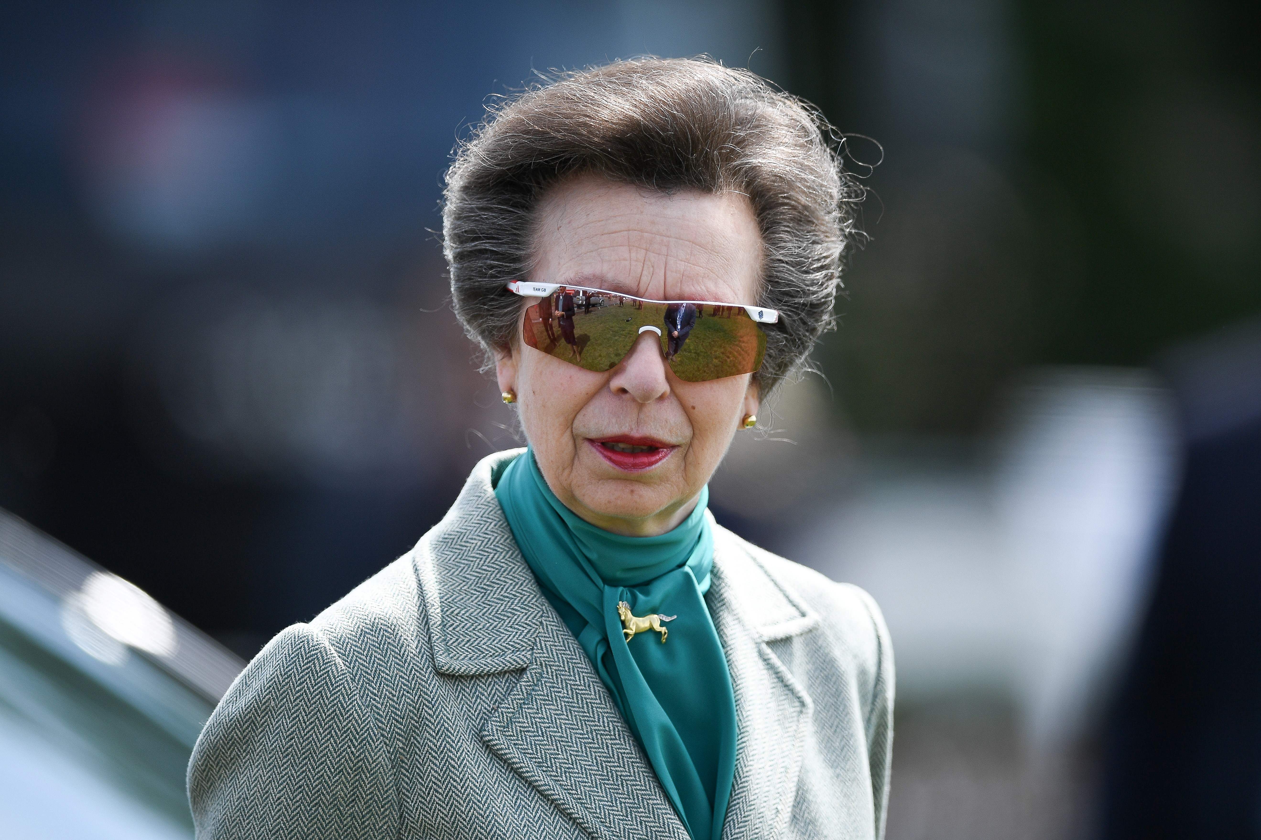 <p>La Princesa Ana de Gran Bretaña, Princesa Real, asiste al Royal Windsor Horse Show anual en Windsor, al oeste de Londres, el 10 de mayo de 2019. - El espectáculo ecuestre es el espectáculo ecuestre al aire libre más grande del Reino Unido, iniciado originalmente en 1943 para ayudar a recaudar fondos para el esfuerzo de guerra, y ha continuado funcionando todos los años desde entonces, y es el único espectáculo en el Reino Unido que alberga competiciones internacionales de salto, doma, conducción y resistencia. </p>