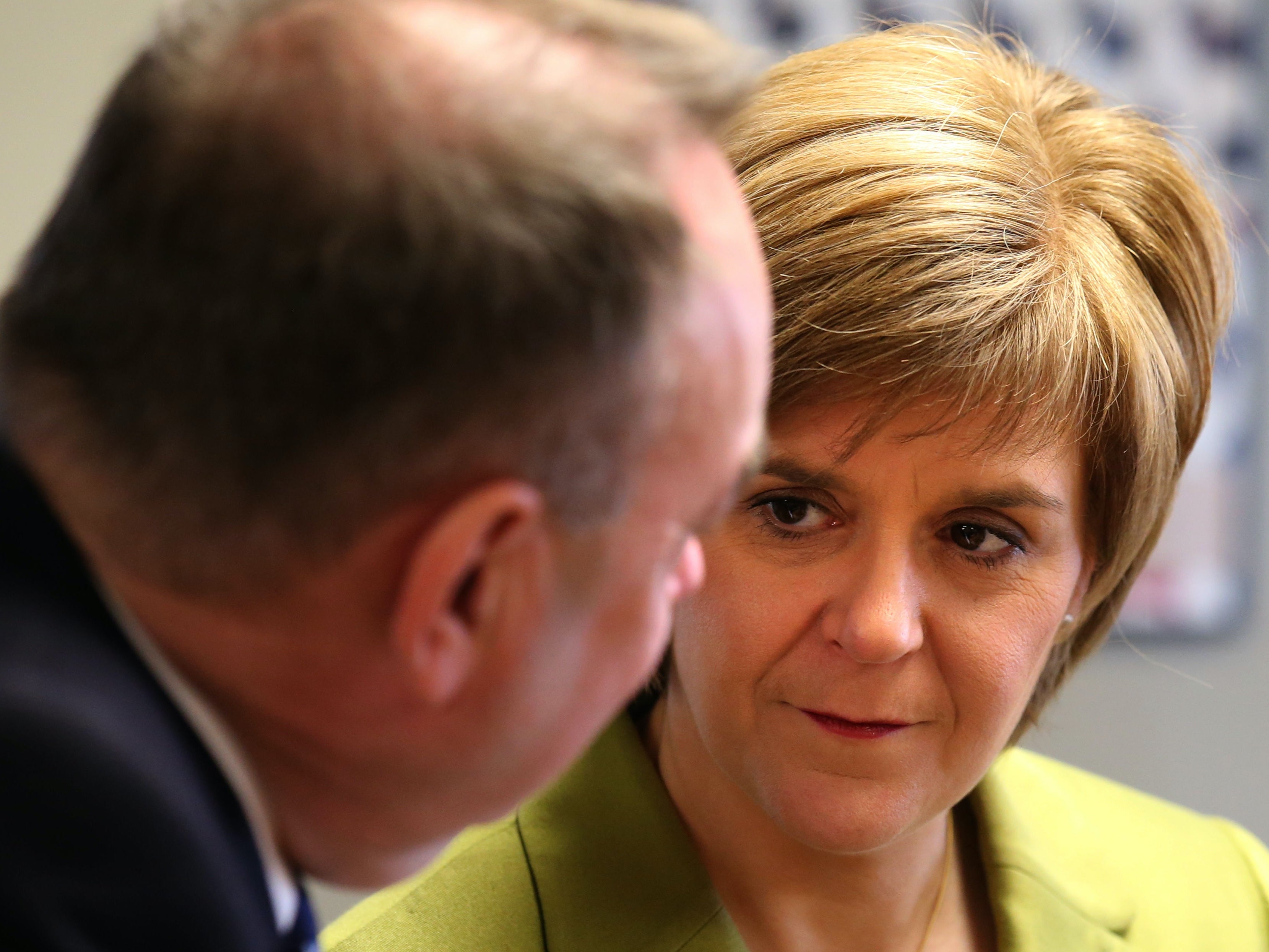 Nicola Sturgeon with Alex Salmond campaigning together in 2015