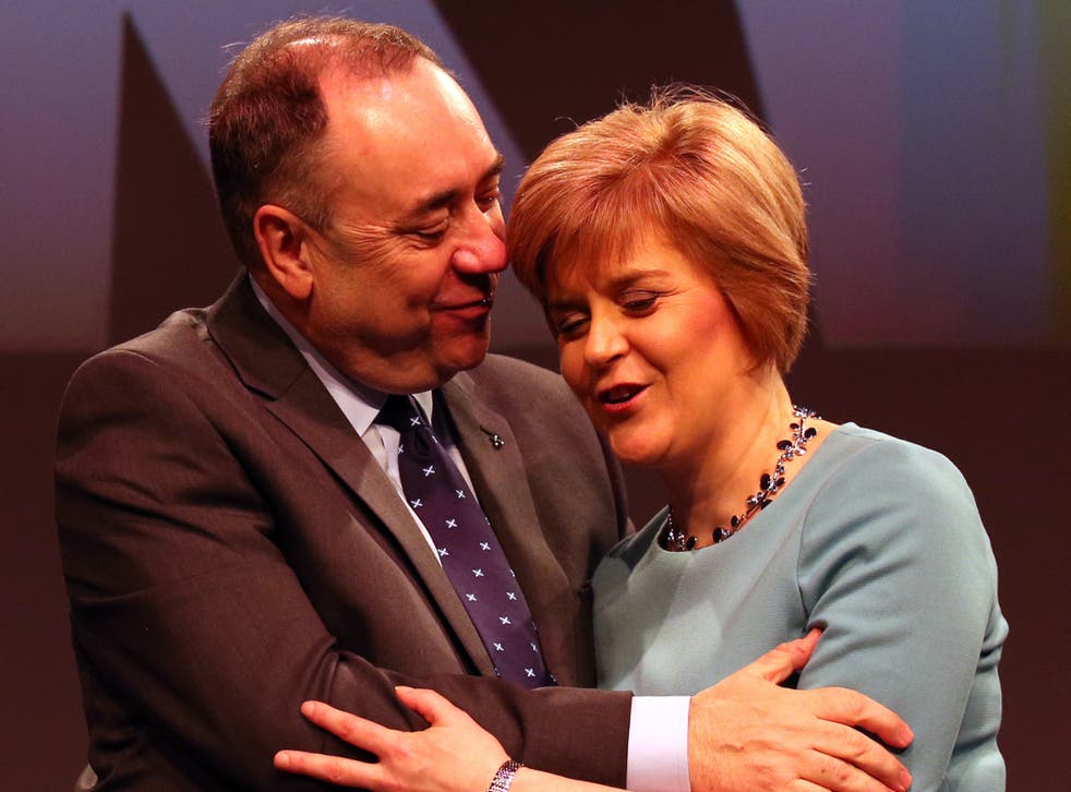 Alex Salmond and Nicola Sturgeon at the SNP conference in 2014