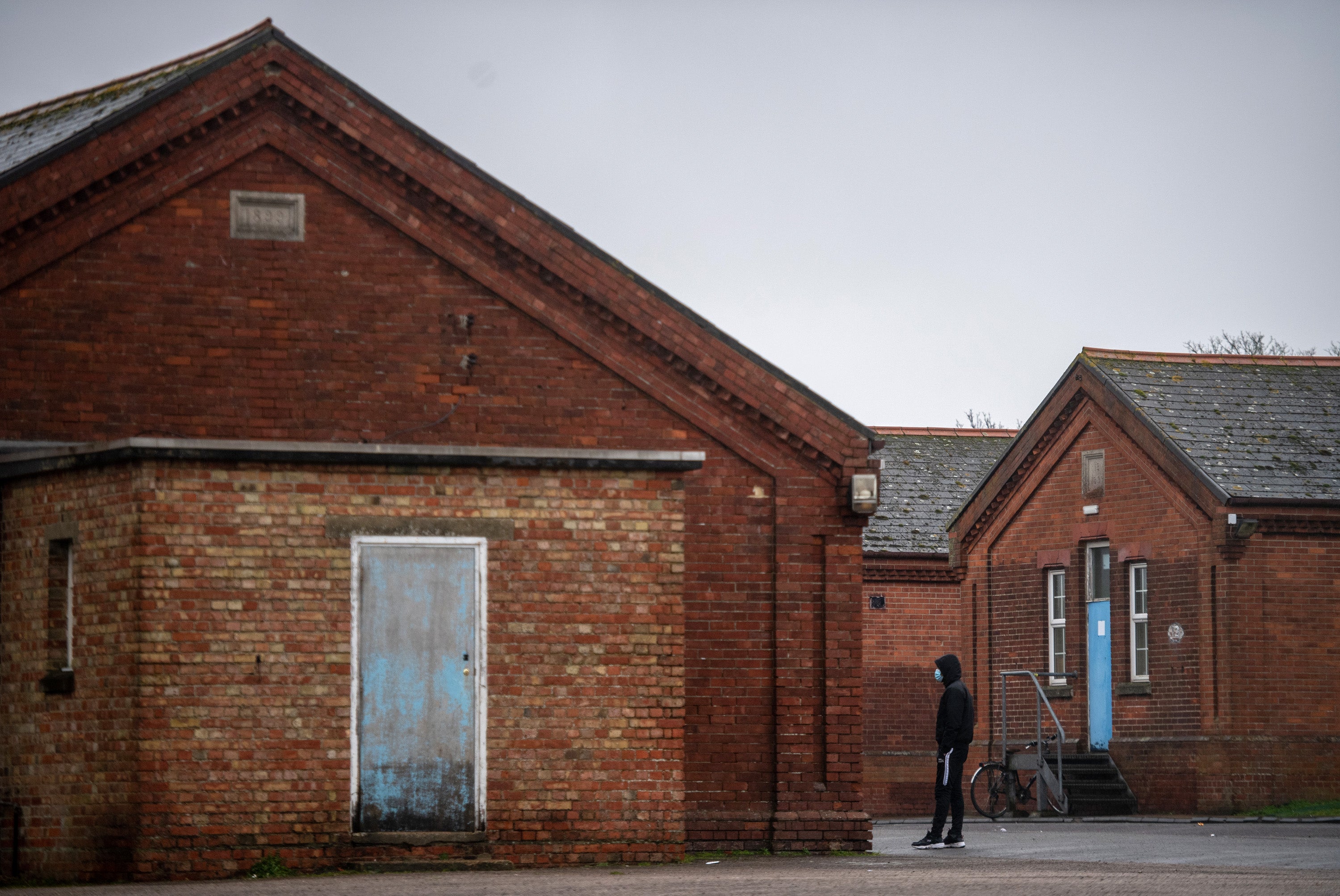 Around 400 asylum seekers were placed at Napier Barracks last September