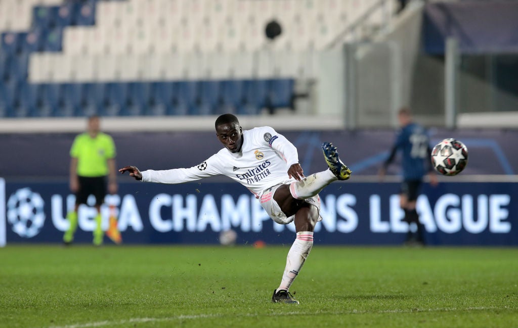 Ferland Mendy of Real Madrid scores the winner for Los Blancos