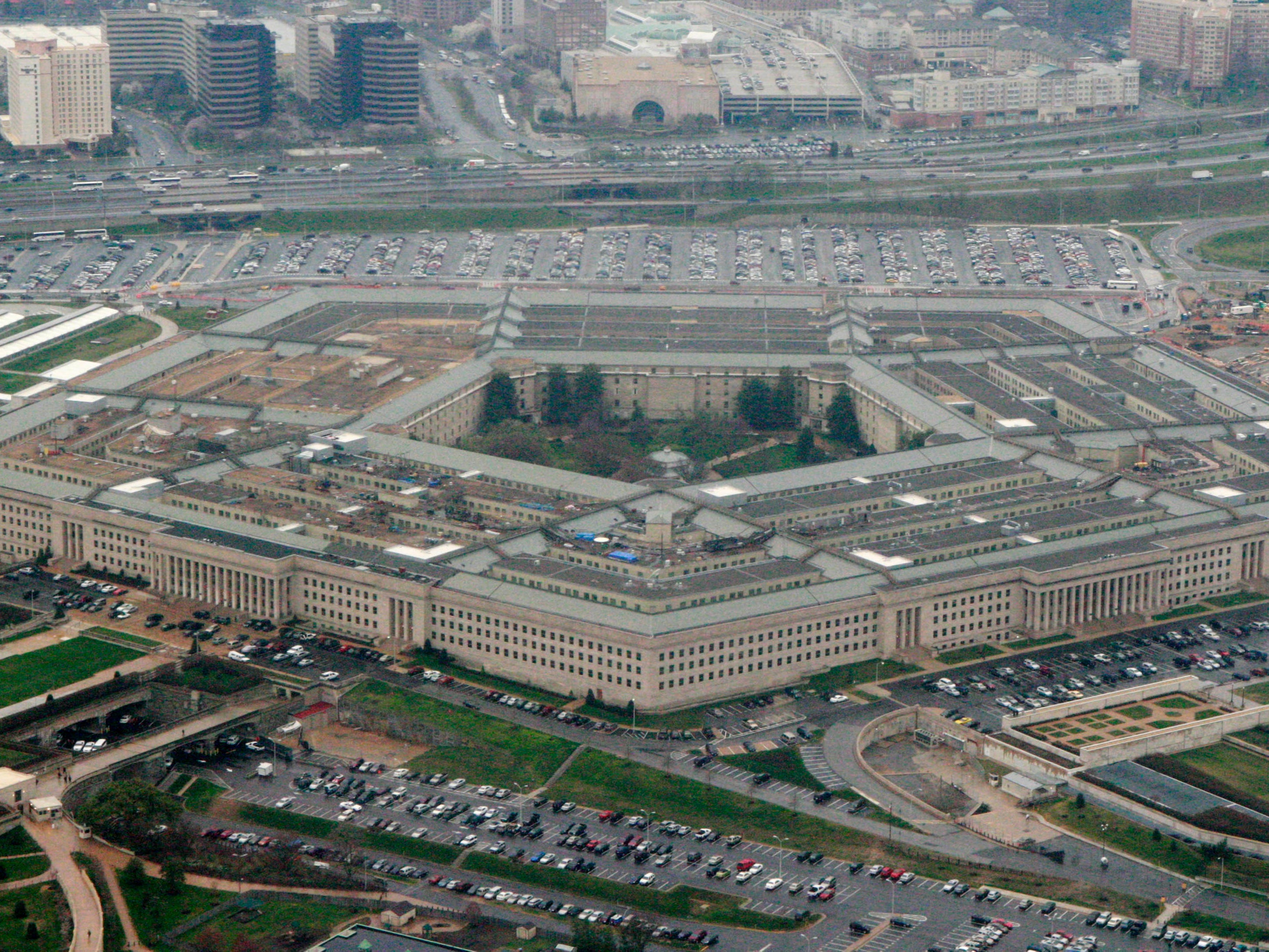 <p> This March 27, 2008, file photo, shows the Pentagon in Washington. President Joe Biden and Vice President Kamala Harris will visit the Pentagon on 10 February 2021</p>