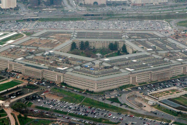 <p> This March 27, 2008, file photo, shows the Pentagon in Washington. President Joe Biden and Vice President Kamala Harris will visit the Pentagon on 10 February 2021</p>