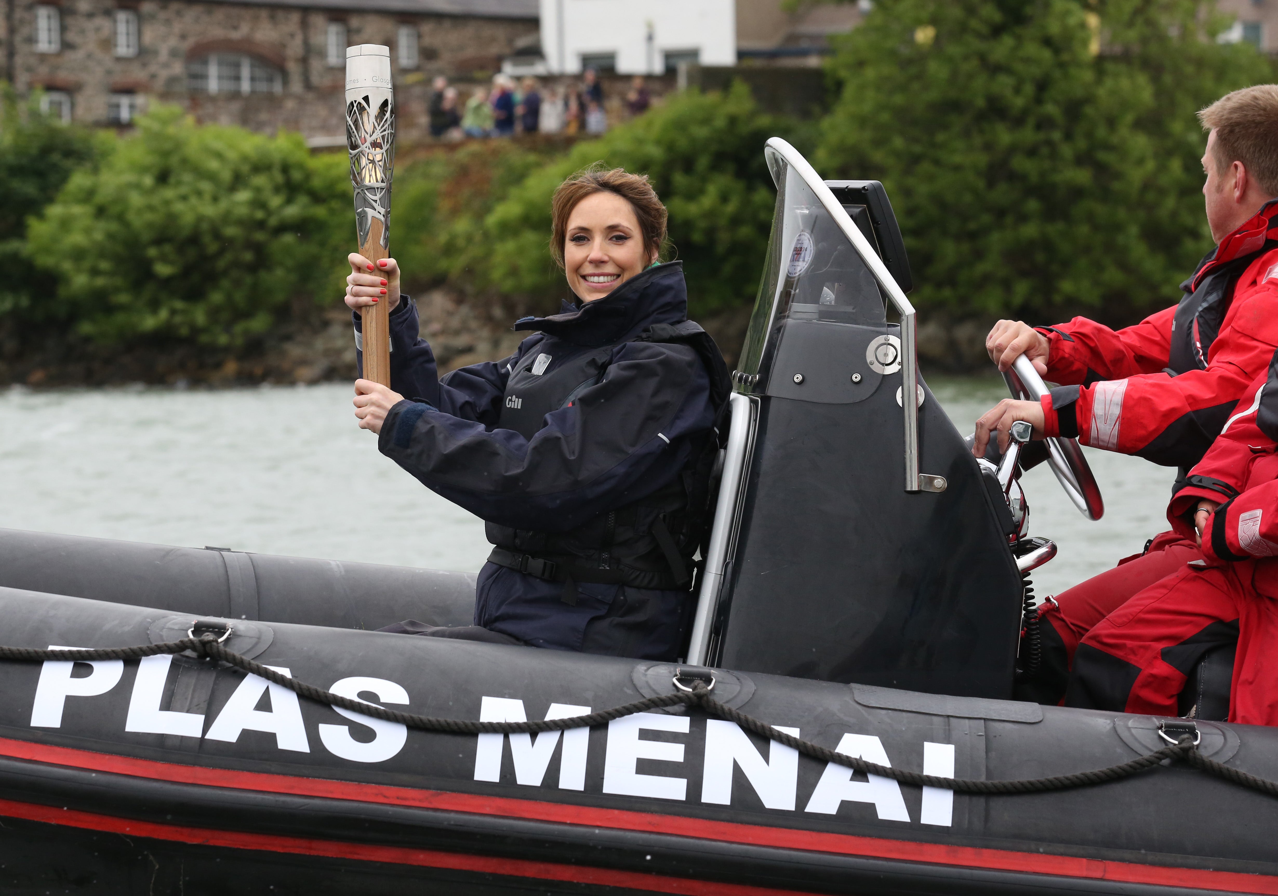 It’s bold outside: Alex on the Menai Straits during the Glasgow 2014 Baton Relay