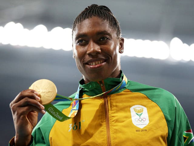 <p>Caster Semenya wins the 800m in Rio</p>