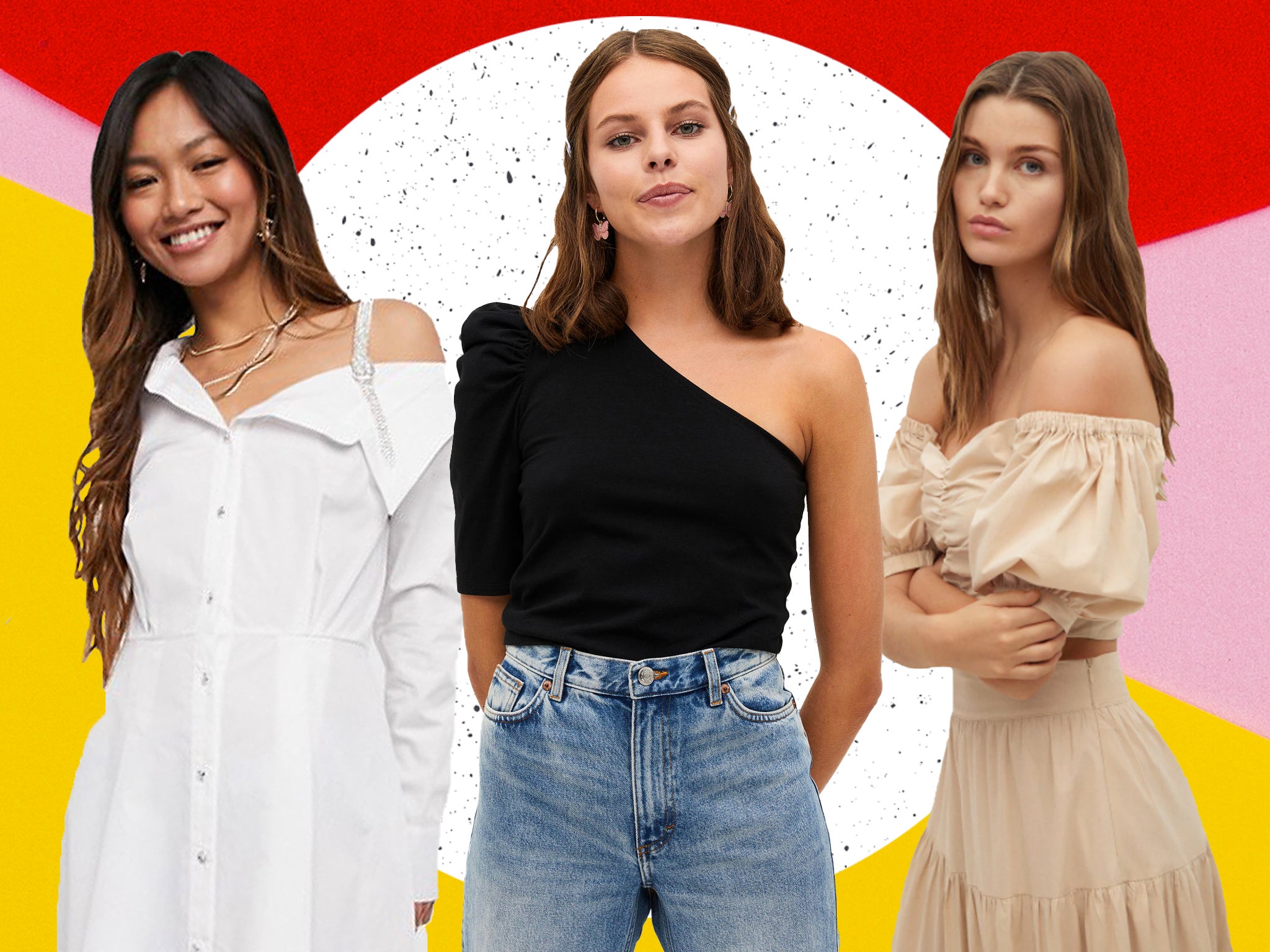 Off-the-shoulder tops to wear to your vaccine appointment