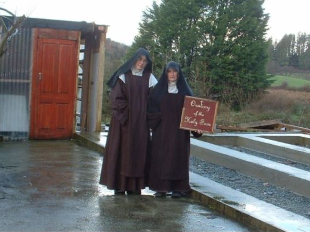Mother Irene Gibson (right) and Sister Anne Marie (left) travelled between Cork and Dublin when it was illegal to do so