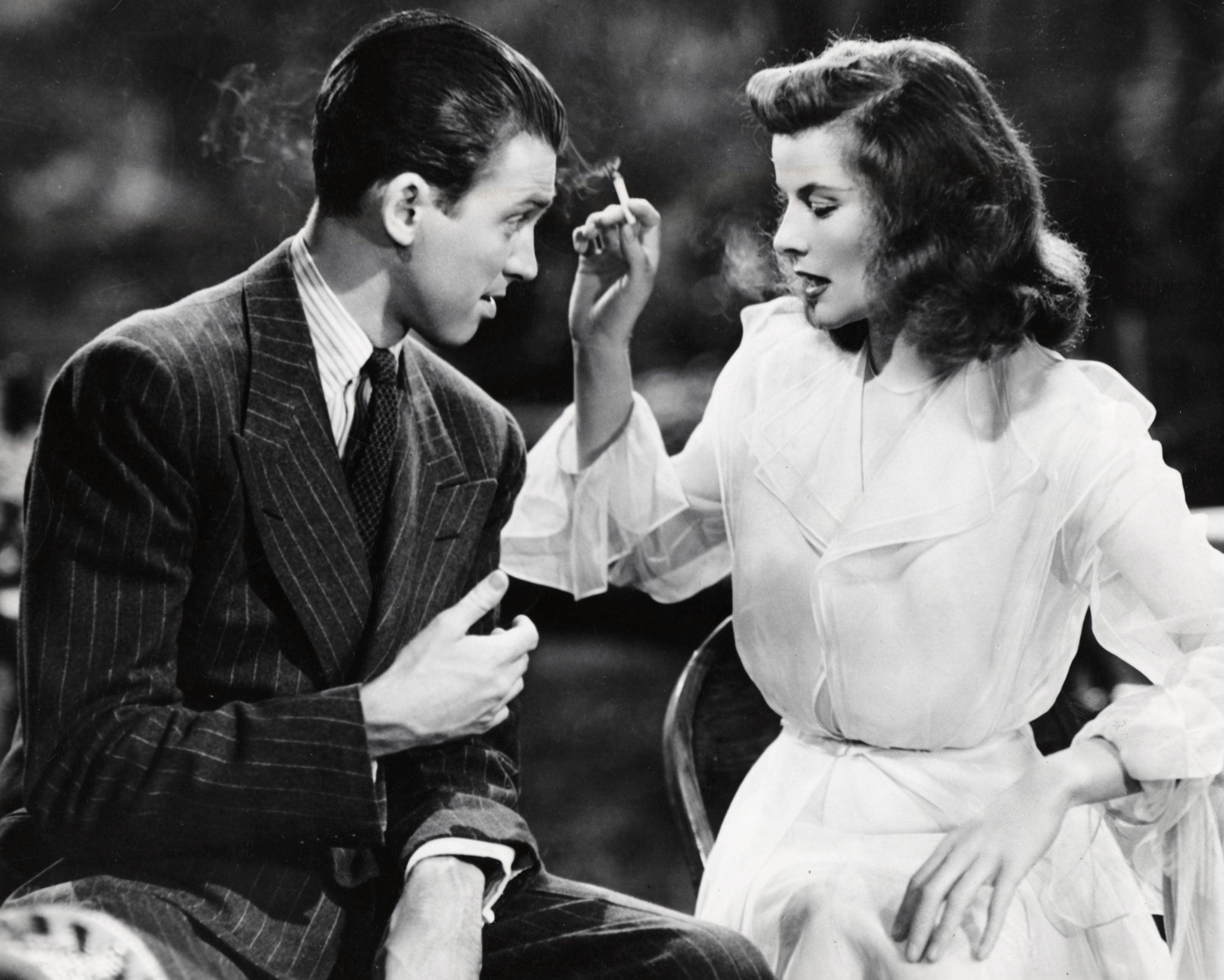James Stewart and Katharine Hepburn in ‘The Philadelphia Story’