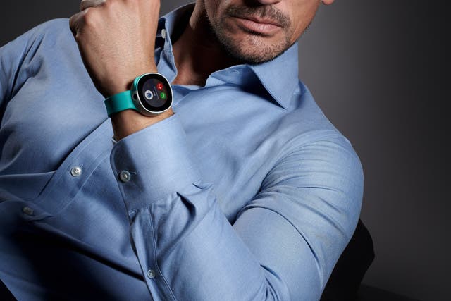 A handout photo of David Gandy, who is promoting Vodafone’s smart kids watch, Neo.