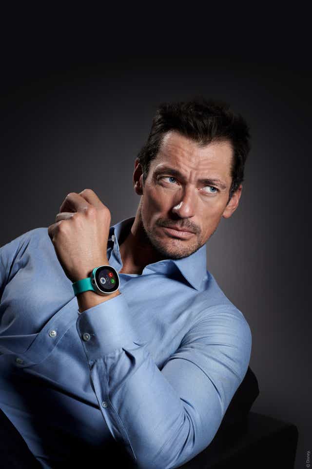 A handout photo of David Gandy, who is promoting Vodafone’s smart kids watch, Neo.