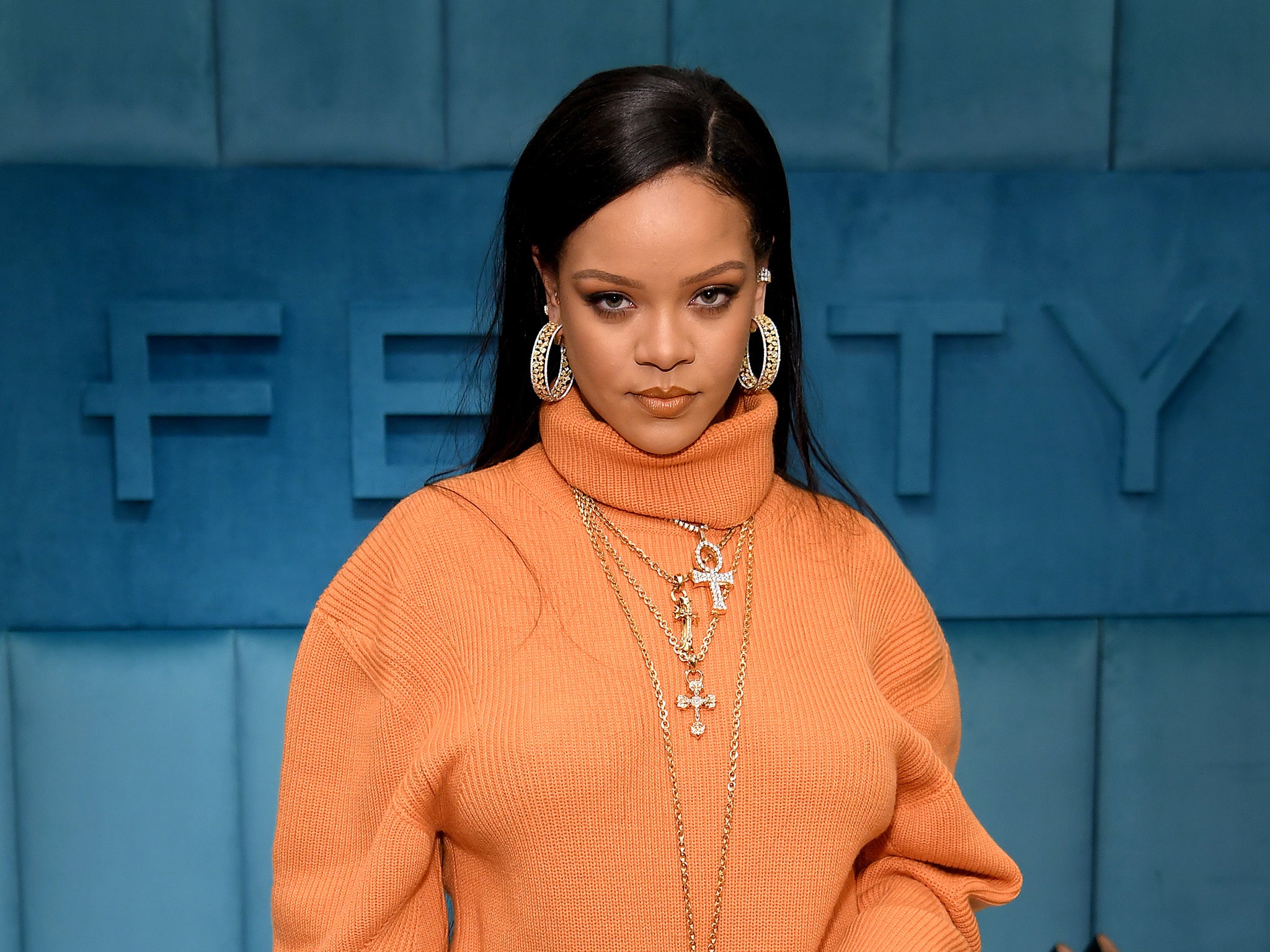 ‘Where’s the album, sis?’: Rihanna at a Fenty event in 2020