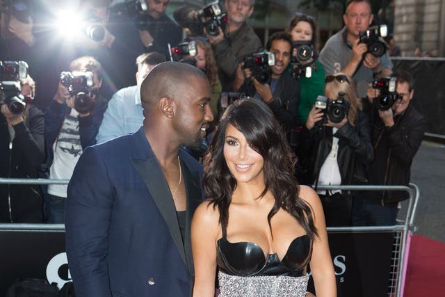 Kim Kardashian West and Kanye West arrive at the GQ Men of the Year Awards at the Royal Opera House, London.