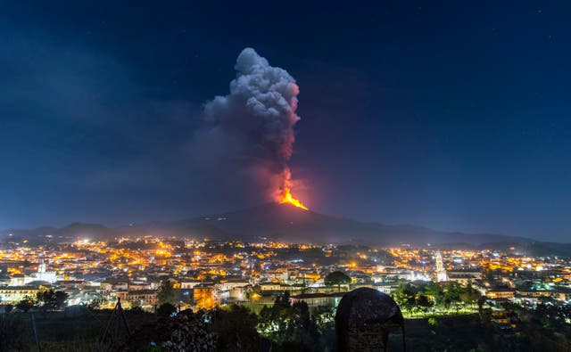 APTOPIX Italy Etna Volcano Eruption