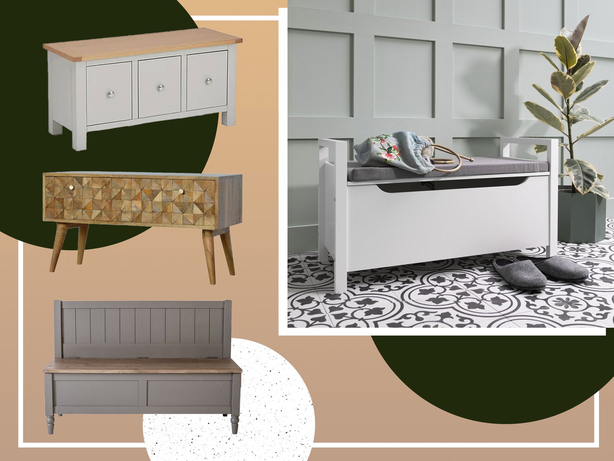 9 best storage benches to keep shoes tidy and hallways clutter-free